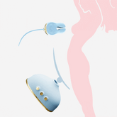 Vibrador de succión con pinzas para pezones y succionador de clítoris para mujeres